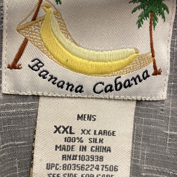 EUC Banana Cabana Men’s Silk Shirt - Picture 2 of 6
